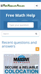 Mobile Screenshot of mathhomeworkanswers.org
